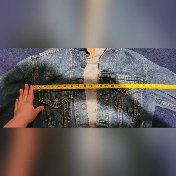 *SOLD* 38L 100% Cotton Vintage Denim Levi's Jacket - Picture 4 of 7